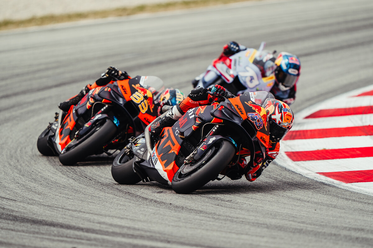 MotoGP 2023 Barcelona KTM mit TOP 8 Platzierung Motorradreporter